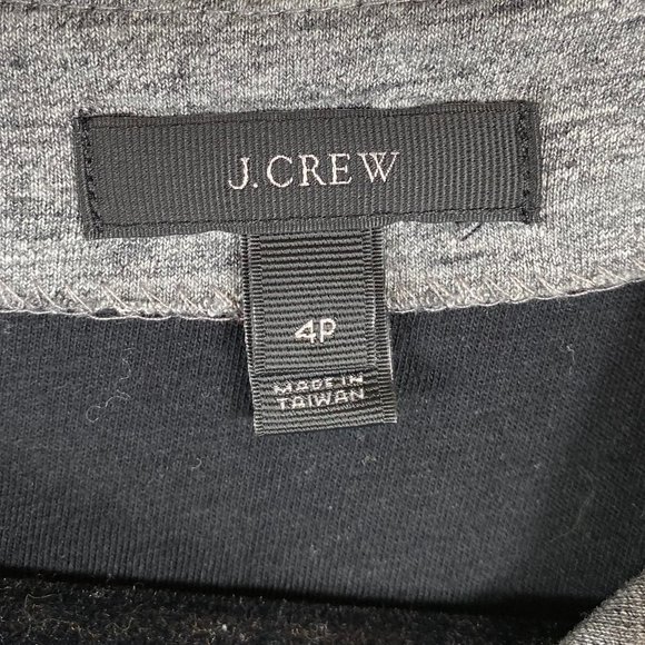 J.Crew Grey with Black Panel Sheath Dress - Picture 3 of 7